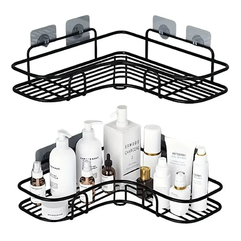 FixaPrat™ – Kit com 2 Prateleiras Autoadesivas Sem Furos